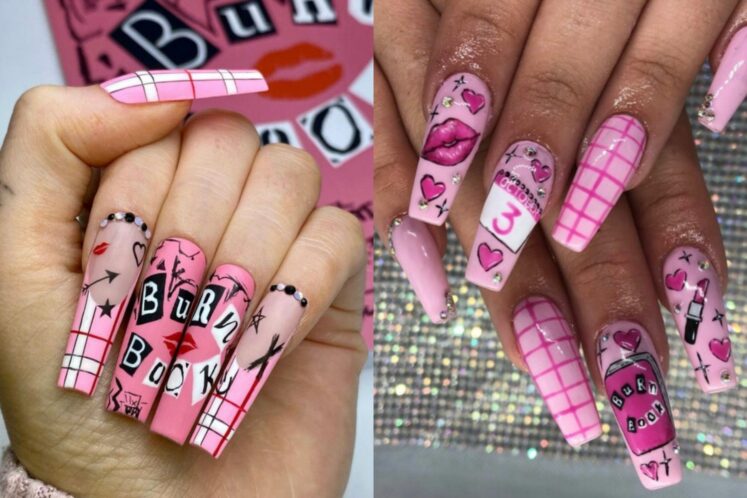 Just A Bunch Of Mean Girls Nail Ideas That We Think Are Pretty Grool