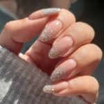 New Years Nails 2024 - Simple Glitter Dipped Nails