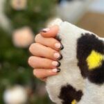 New Years Nails Ideas 2024 - Add black French tips