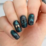 New Years Nails Ideas 2024 - Add pops of teal