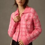 Anthropologie Valentine's Day 2024 - English Factory Cropped Houndstooth Cardigan Sweater
