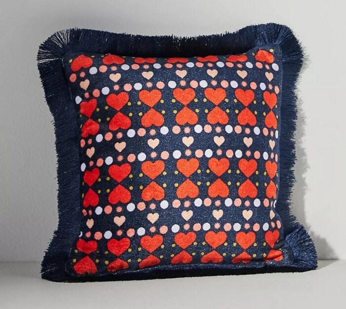 Anthropologie Valentine's Day 2024 - Maeve Le Petit Pillow in Heart