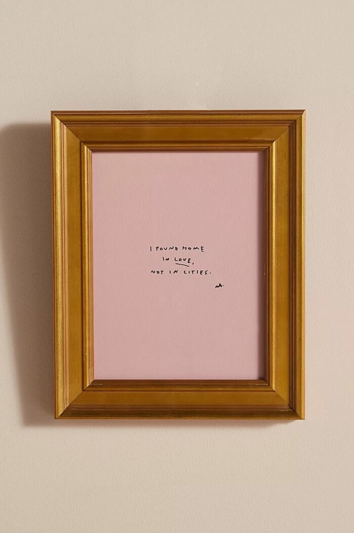 Anthropologie Valentine's Day 2024 - Love Not Cities Wall Art