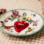 Anthropologie Valentine's Day 2024 - Nathalie Lete Heritage Dinner Plate in Heart