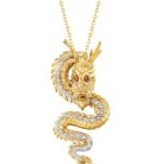 Best Lunar New Year Gifts 2024 - White Topaz Dragon Pendant Necklace