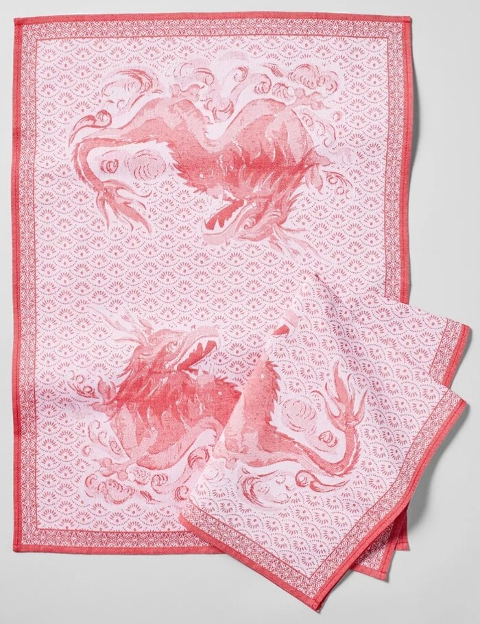 Best Lunar New Year Gifts 2024 - Sur La Table Dragon Jacquard Towels, Set of 2