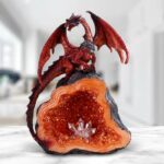Best Lunar New Year Gifts 2024 - Dragon Guarding Faux Crystal Cave Statue