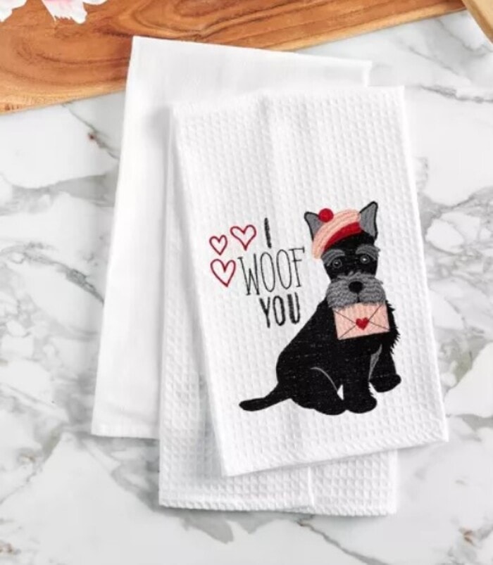 Target Valentine's Day 2024 - C&F Home Scottish Terrier I Woof You Kitchen Towel