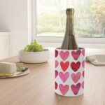 Target Valentine's Day 2024 - Amy Sia Heart Watercolor Wine Chiller