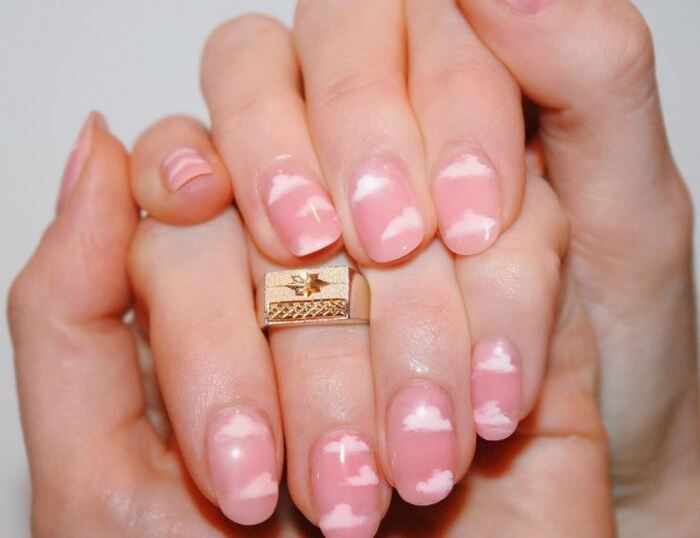 Valentine's Day Nail Ideas - Pink Cloud Nails