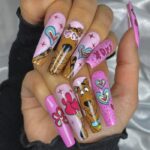 Valentine's Day Nail Ideas - Pink Scooby Doo Press On Nails