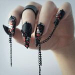 Valentine's Day Nail Ideas - Dark Valentine Nails