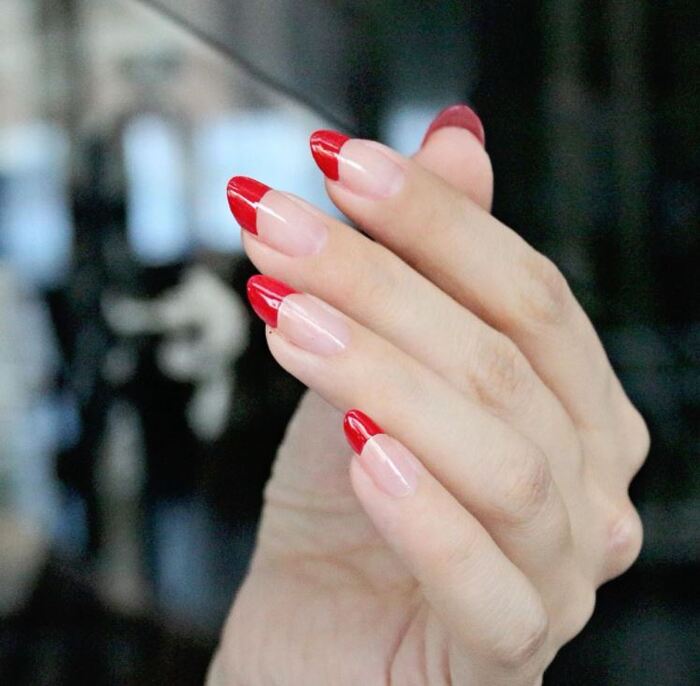 Valentine's Day Nail Ideas - Red French Tips