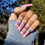 Valentine's Day Nail Ideas - Long Candy Heart Nails
